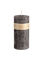 Lübech Living Timber Candle lys Charcoal højde 23 cm - Fransenhome